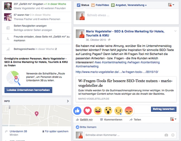 Facebook Reactions weltweit ausgerollt