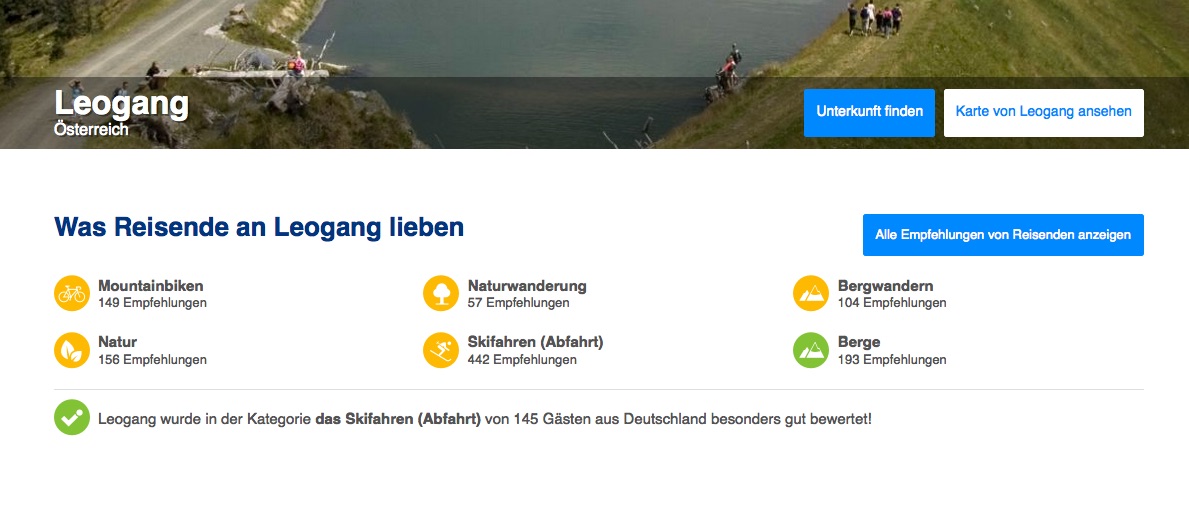 Screenshot: Passion Search auf booking.com