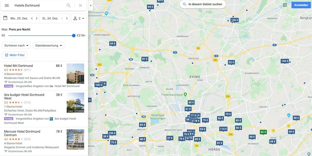 Google-Maps-Tipps für Hotels